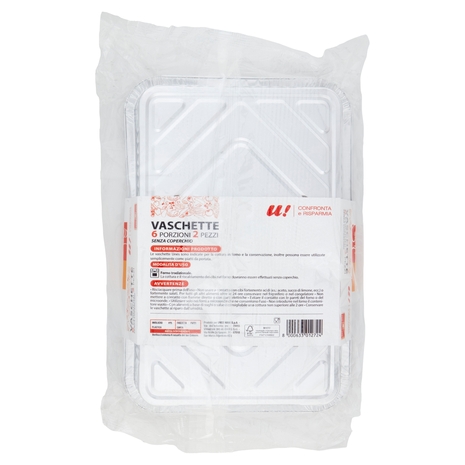 2 Vaschette 6 Porzioni U! Confronta e Risparmia